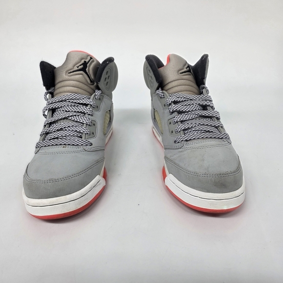 Air Jordan 5 Retro 'Hot Lava' GS Youth 5.5Y Women's 7 Wolf Grey 440892-018 Shoes - Picture 4 of 9